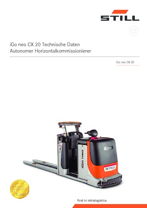 Horizontál kommisiózó targoncák Still iGo neo CX 20