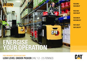 Horizontál kommisiózó targoncák Caterpillar NO20N2X