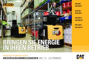 Horizontál kommisiózó targoncák Caterpillar NO20N2XP