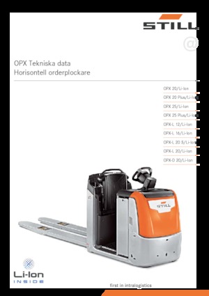 Horizontál kommisiózó targoncák Still OPX 25