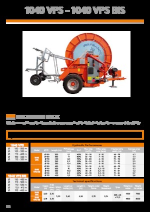 Csődobok IRRIFRANCE 1040 VPS BIS 125/400