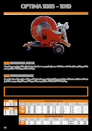 Csődobok IRRIFRANCE Optima 1010 90/270