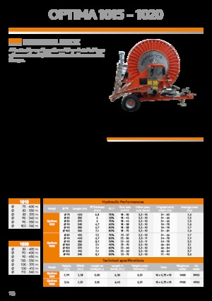 Csődobok IRRIFRANCE Optima 1020 110/340