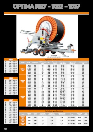 Csődobok IRRIFRANCE Optima 1037 Boggie 135/390