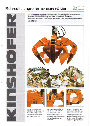 Hidr. Markolókanalak Kinshofer KM 652-5-500