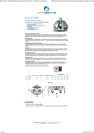 Hidr. Markolókanalak Idrobenne PFO 6/250