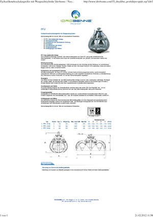 Hidr. Markolókanalak Idrobenne PFV 6/250