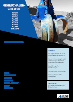 Hidr. Markolókanalak Arden GA550