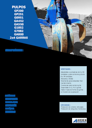 Hidr. Markolókanalak Arden GA550