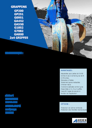 Hidr. Markolókanalak Arden GA550