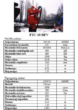 Vibrodöngölők PTC 10 HFV