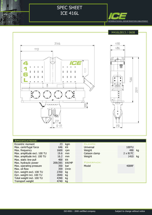 Vibrodöngölők ICE 416 L