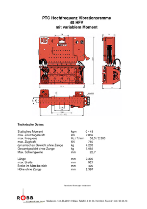 Vibrodöngölők PTC 48 HFV