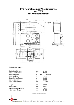 Vibrodöngölők PTC 60 HVWS