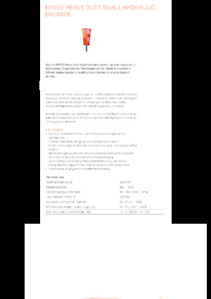 Hidraulikus törők Sandvik BR555i