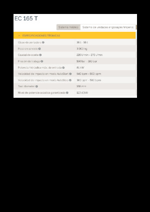 Hidraulikus törők Epiroc EC 165 T