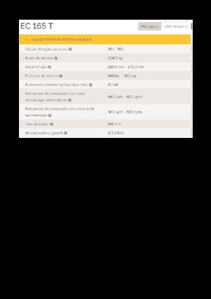 Hidraulikus törők Epiroc EC 165 T