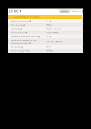 Hidraulikus törők Epiroc EC 80 T