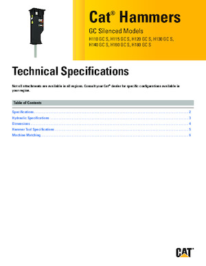 Hidraulikus törők Caterpillar H140GC S 
