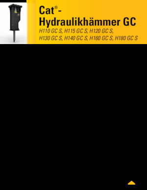 Hidraulikus törők Caterpillar H110GC S 