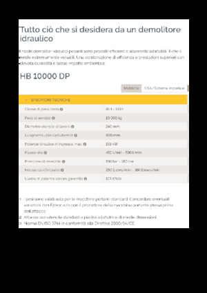 Hidraulikus törők Epiroc HB 10000 DP