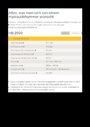 Hidraulikus törők Epiroc HB 2500