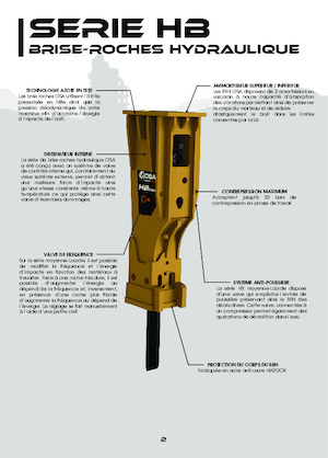 Hidraulikus törők OSA Demolition Equipment HB 1500