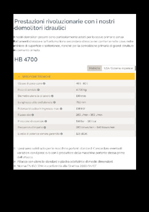 Hidraulikus törők Epiroc HB 4700