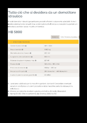 Hidraulikus törők Epiroc HB 5800