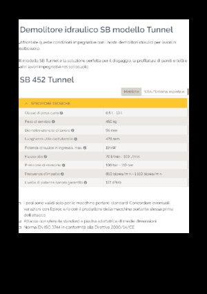 Hidraulikus törők Epiroc SB 452 T