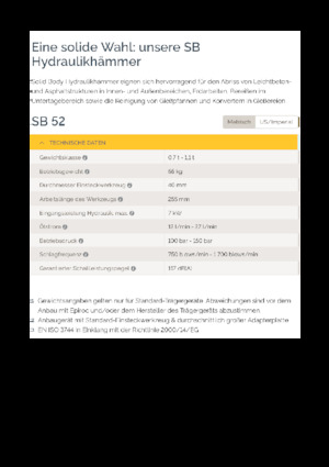 Hidraulikus törők Epiroc SB 52