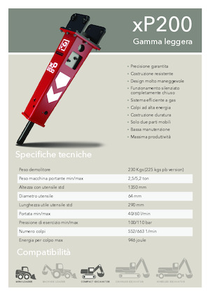 Hidraulikus törők Promove xP 200