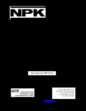 Hidraulikus törők NPK E 216 B