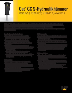 Hidraulikus törők Caterpillar H140GC S 