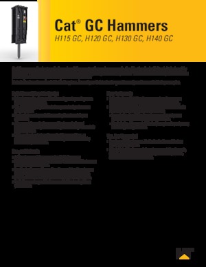 Hidraulikus törők Caterpillar H120GC