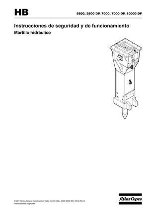 Hidraulikus törők Atlas Copco HB 7000