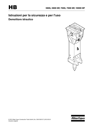 Hidraulikus törők Atlas Copco HB 7000