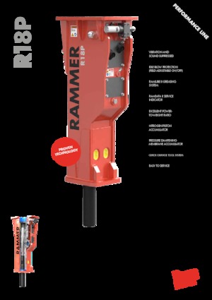 Hidraulikus törők Rammer R18P