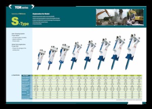 Hidraulikus törők Komac TOR 42S
