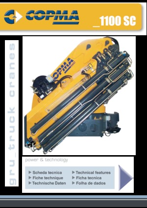 Hidraulikus rakodódaruk COPMA 2000 1100.4 SC