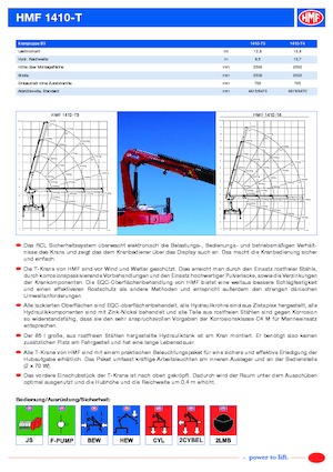 Hidraulikus rakodódaruk HMF 1410-T4