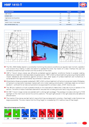 Hidraulikus rakodódaruk HMF 1410-T4