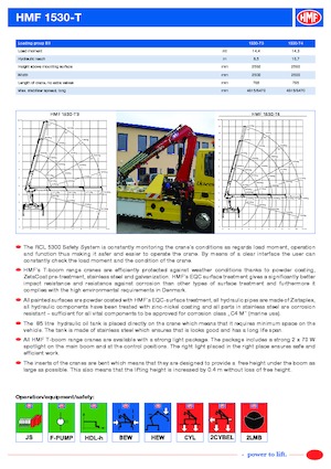 Hidraulikus rakodódaruk HMF 1530-T4-MCS