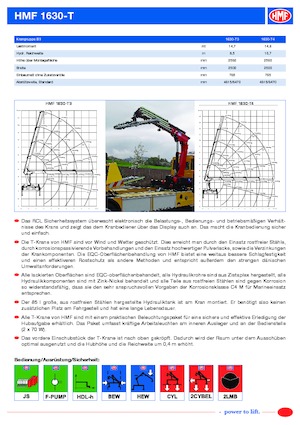 Hidraulikus rakodódaruk HMF 1630-T4-RCS