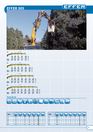 Hidraulikus rakodódaruk Effer 305.11 3S