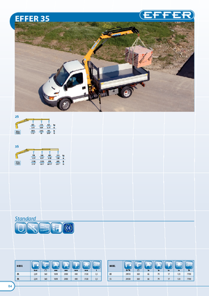 Hidraulikus rakodódaruk Effer 35 3S