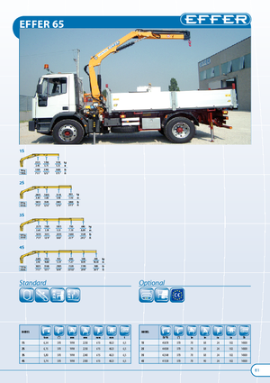Hidraulikus rakodódaruk Effer 65 2S