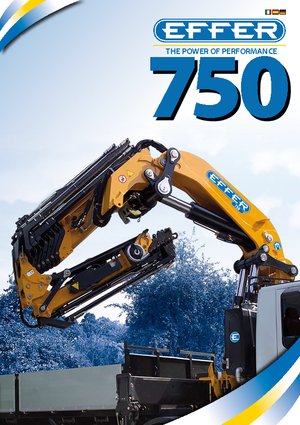 Hidraulikus rakodódaruk Effer 750 6S