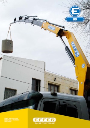 Hidraulikus rakodódaruk Effer 80 1S