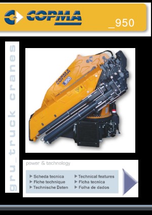 Hidraulikus rakodódaruk COPMA 2000 950.8
